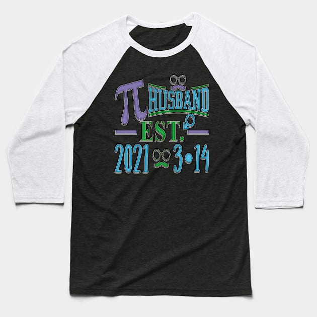Husband Pi Day Wedding - March 14 2021 Math Lover Fiance graphic Baseball T-Shirt by ScottsRed